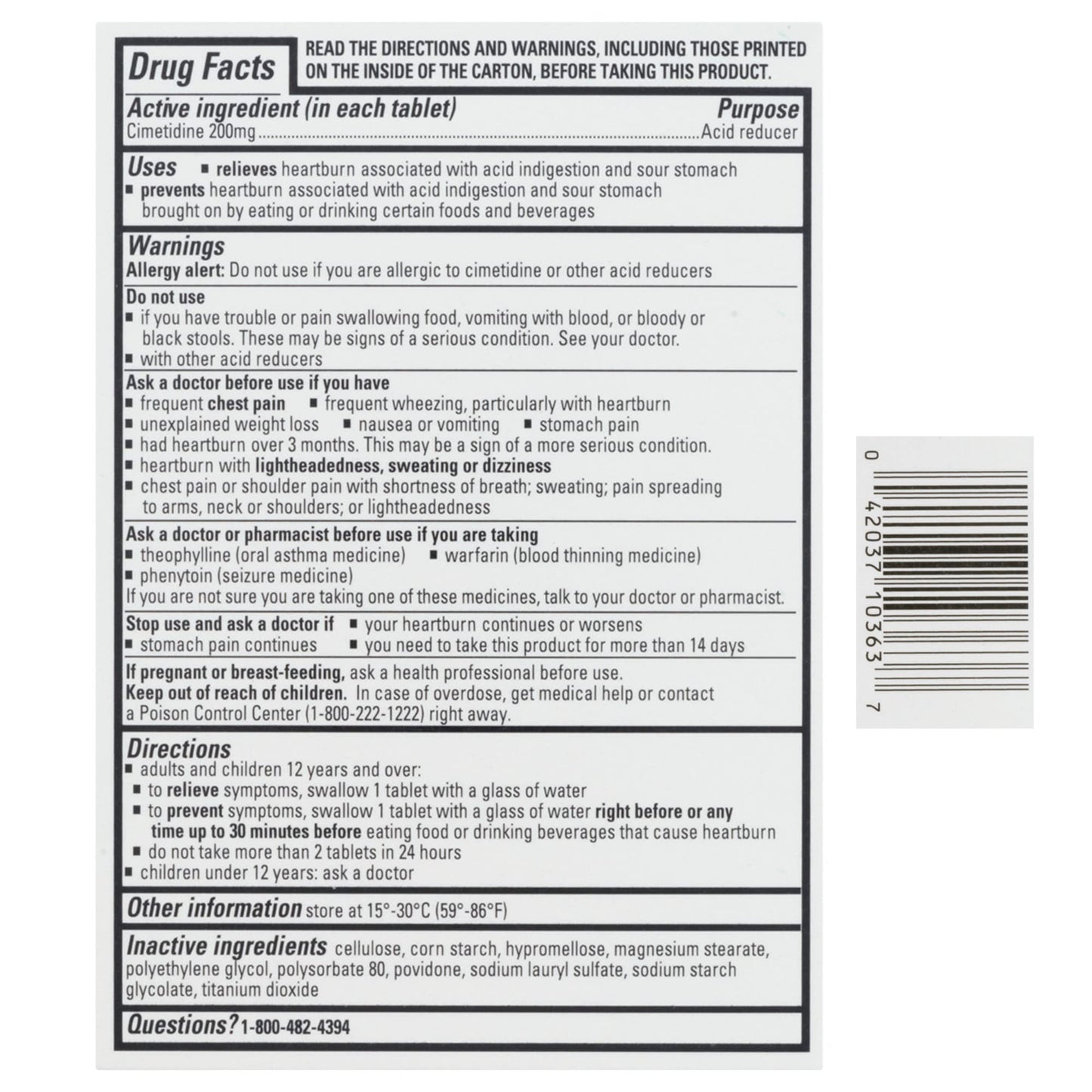 Tagamet HB 30 count bottle in retail packaging