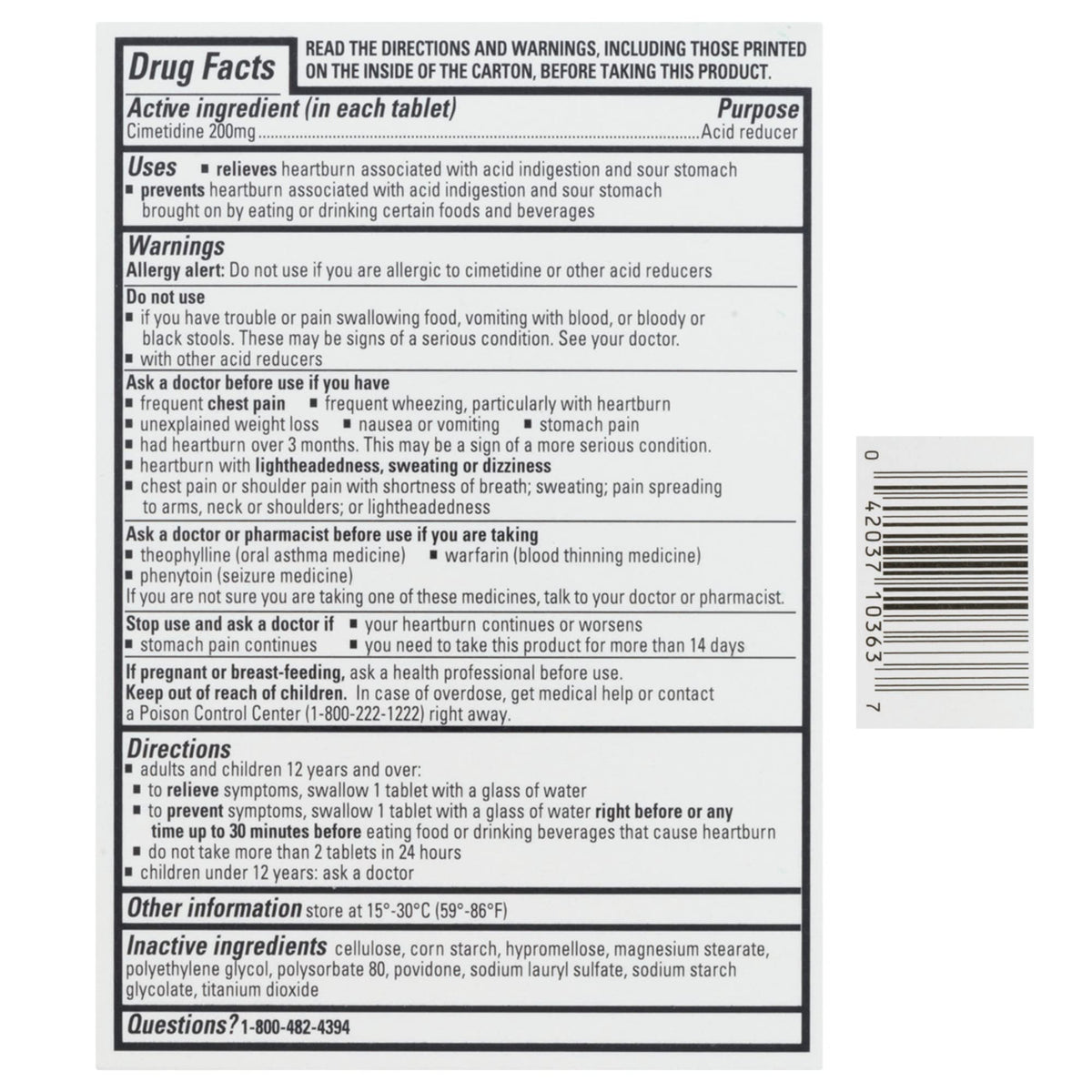Tagamet HB 30 count bottle in retail packaging
