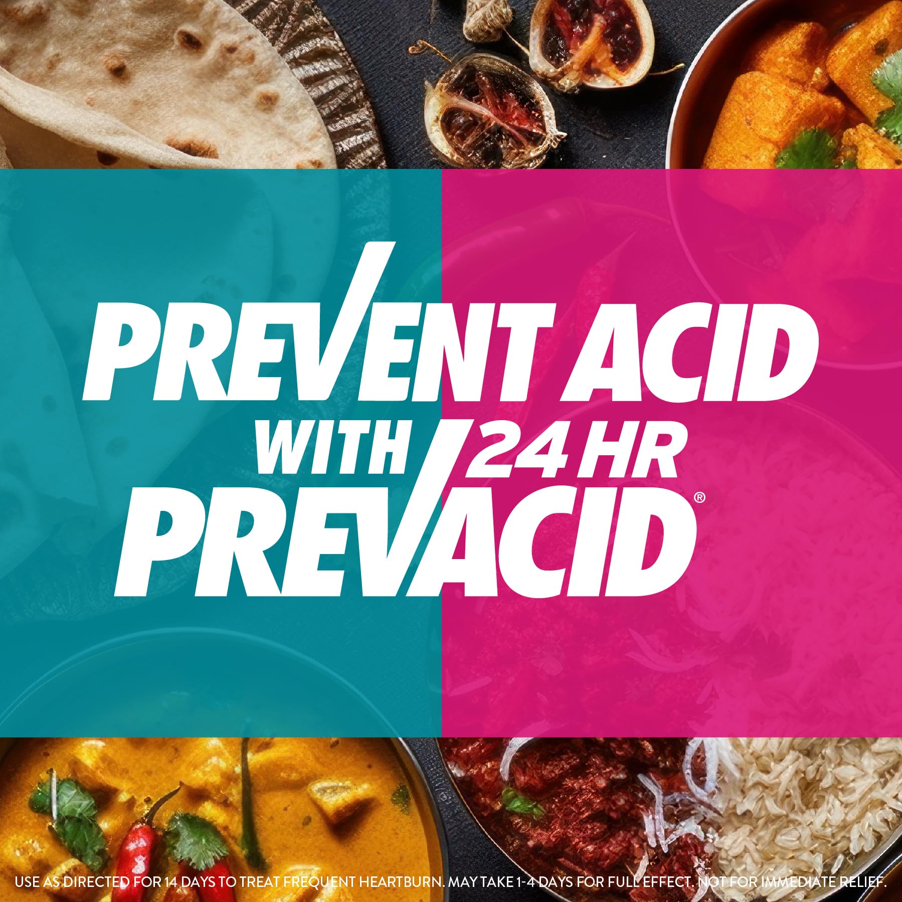 Close up of Prevacid 24HR delayed-release capsule label