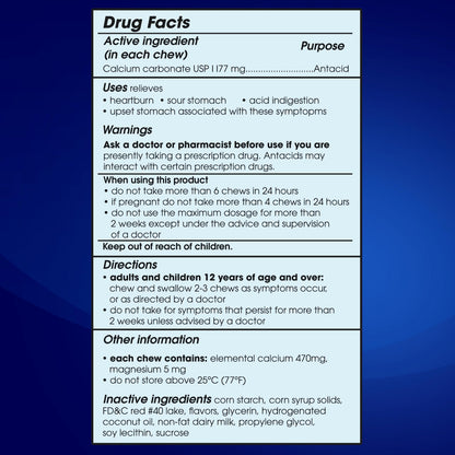 Tums Chewy Delights Very Cherry 32 count product details