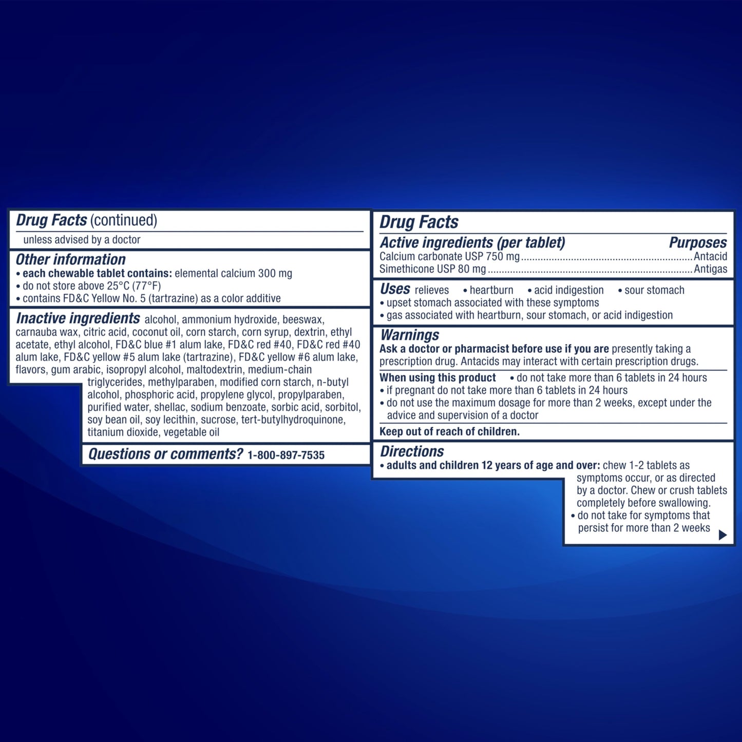 Tums Chewy Bites for acid indigestion and gas relief