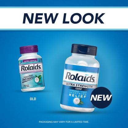 Close up of Rolaids Ultra Strength chewable tablet texture