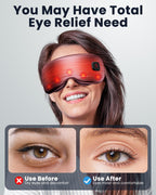 Side view of Azang rechargeable heated eye mask with adjustable strap