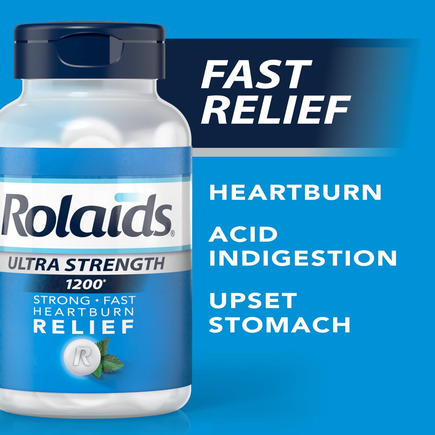 Rolaids Ultra Strength antacid packaging details