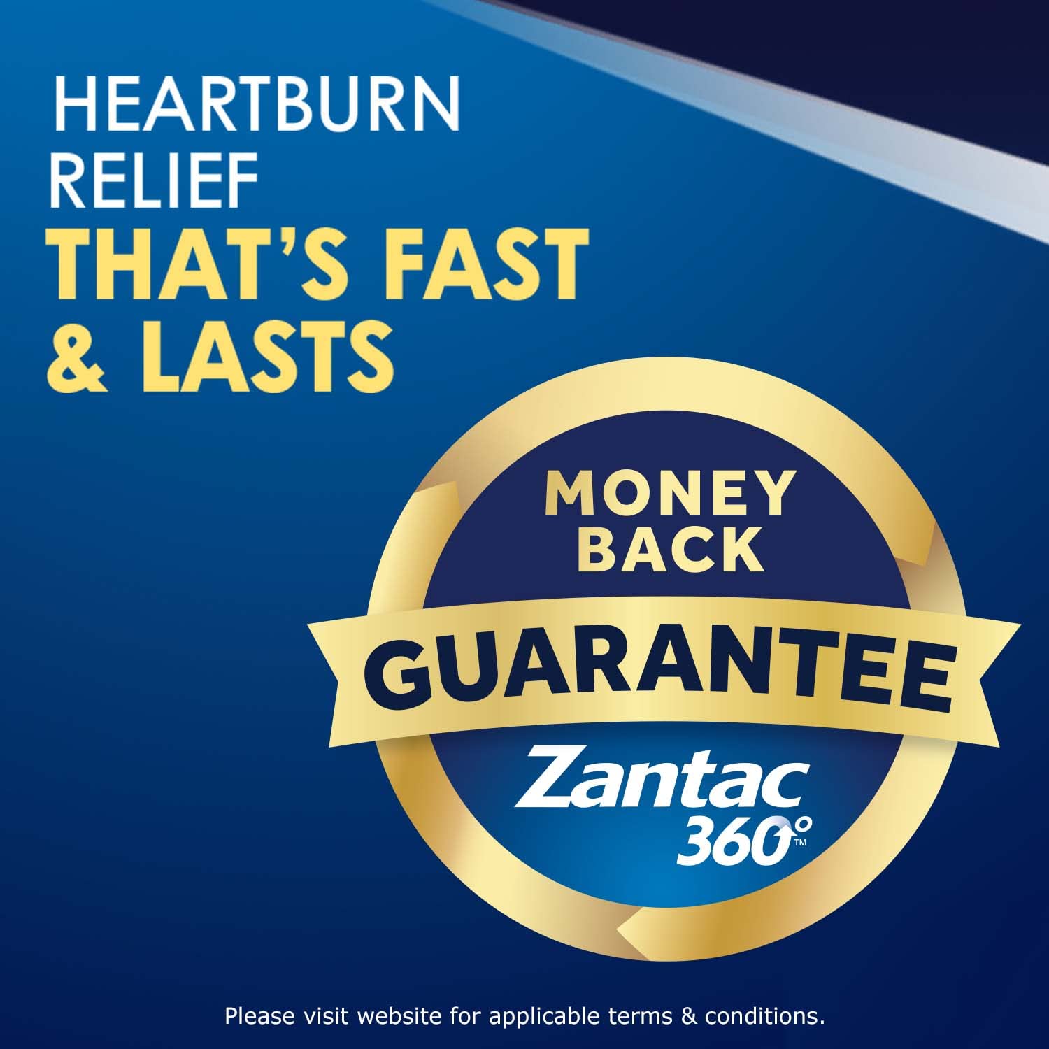 Authentic Zantac 360 imported heartburn medication packaging