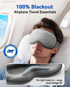 Facemoon 3D memory foam eye mask side profile