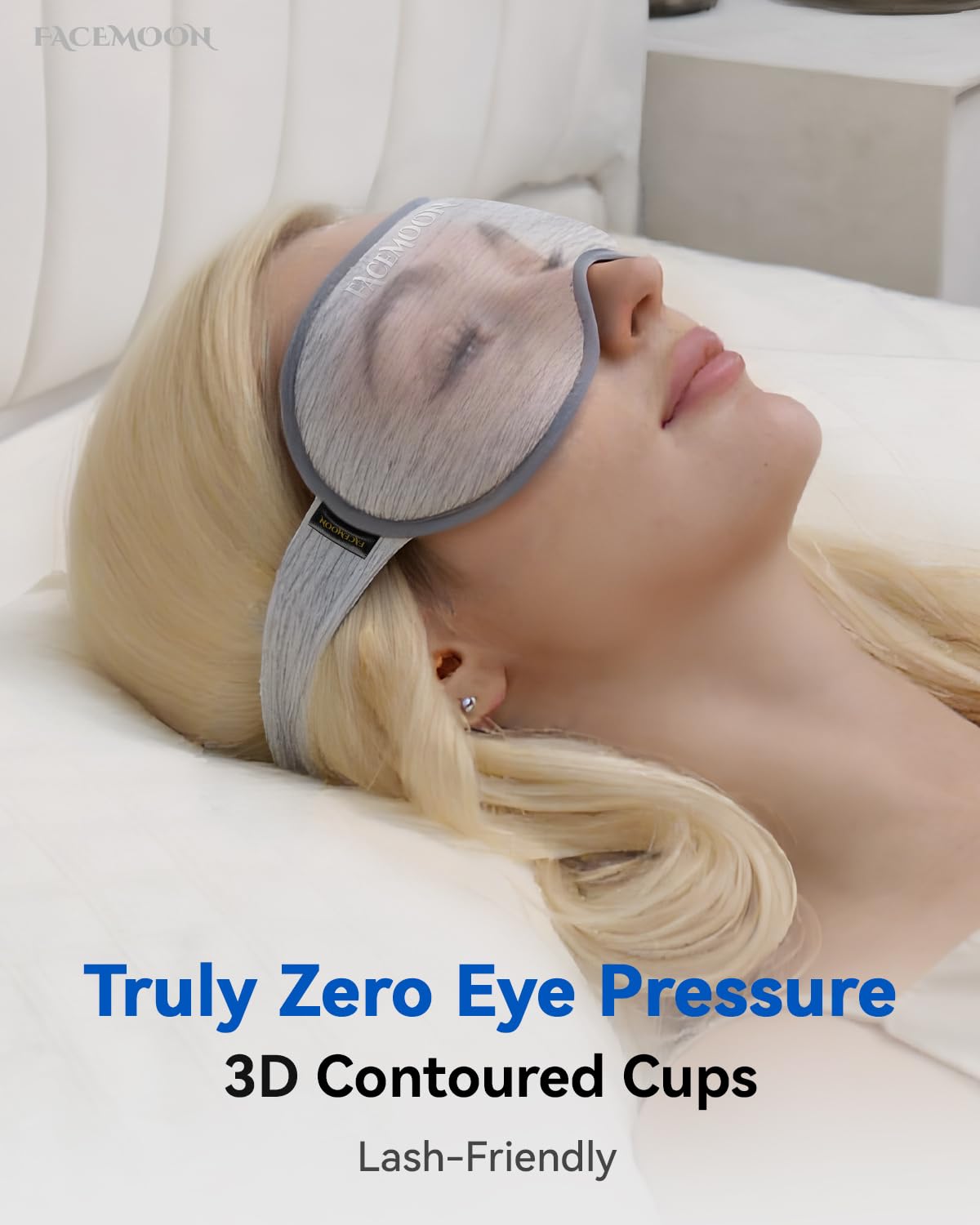 Facemoon weighted eye mask for travel and meditation