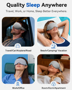 Facemoon comfortable 3D contoured blindfold for adults