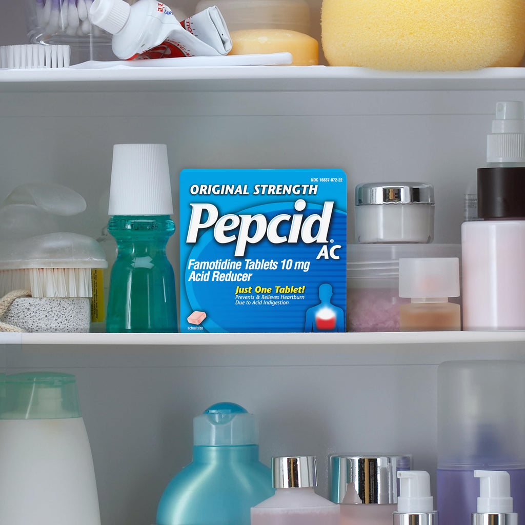 Authentic Pepcid AC 90 count imported tablets packaging