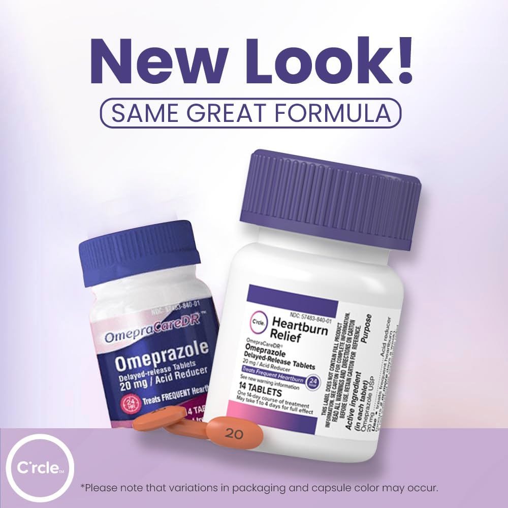 C'rcle Omeprazole 84 count bulk package bottles