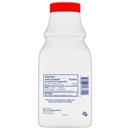 Gaviscon liquid antacid bottle cap and safety seal