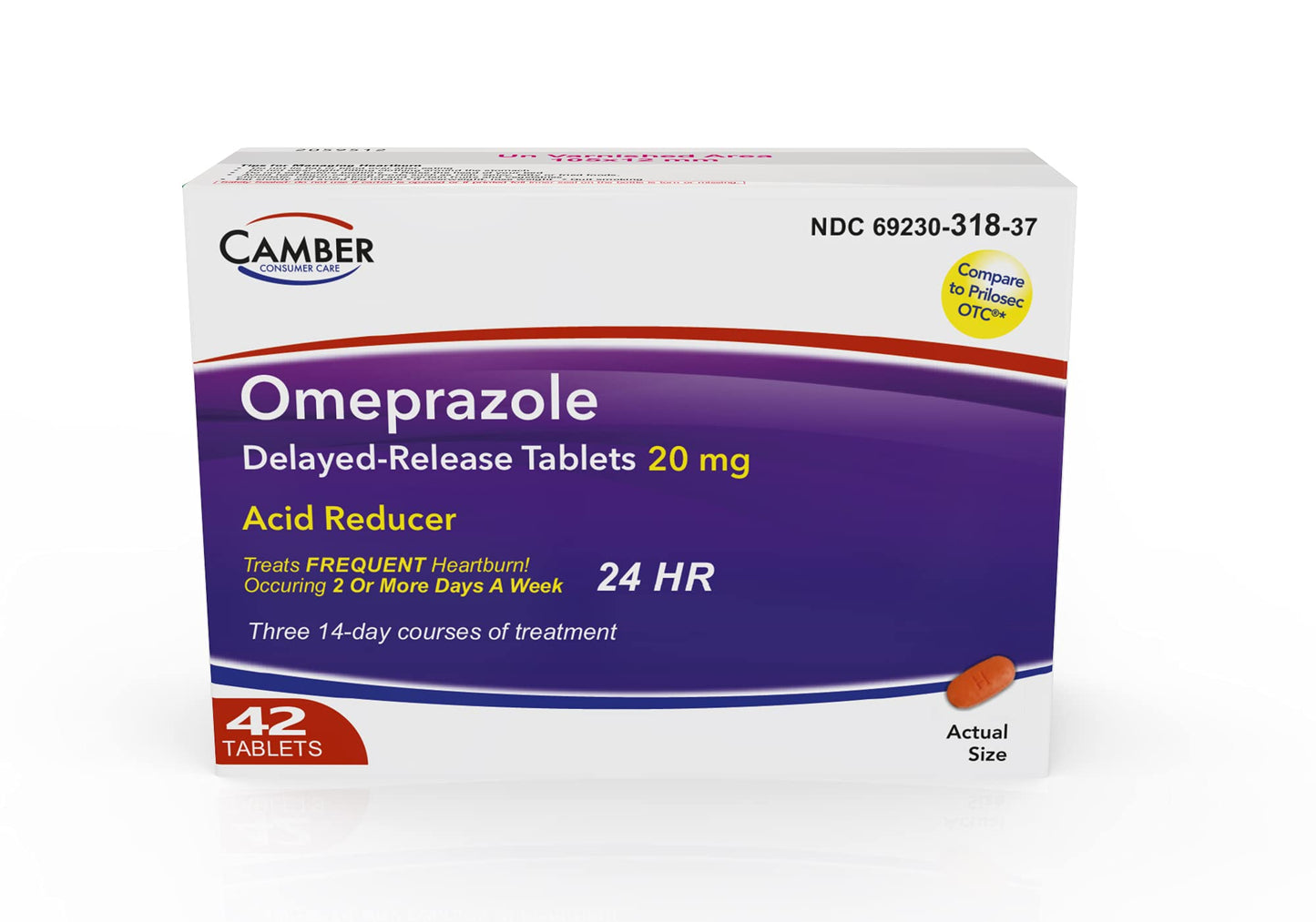 Camber Omeprazole tablets nutrition and ingredients label