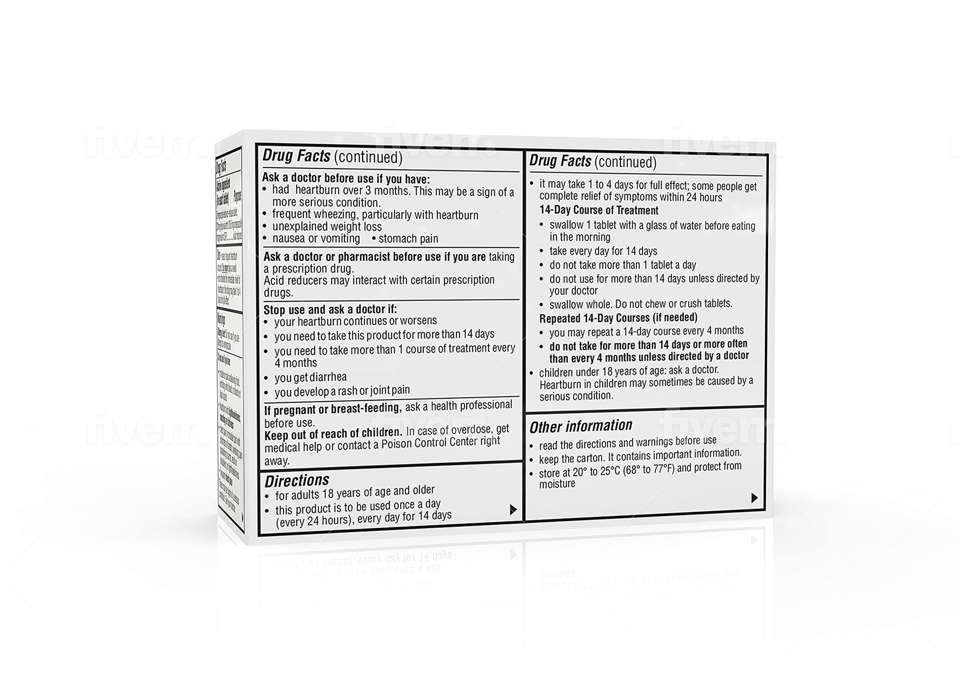 Camber Omeprazole USA imported authentic acid reducer packaging