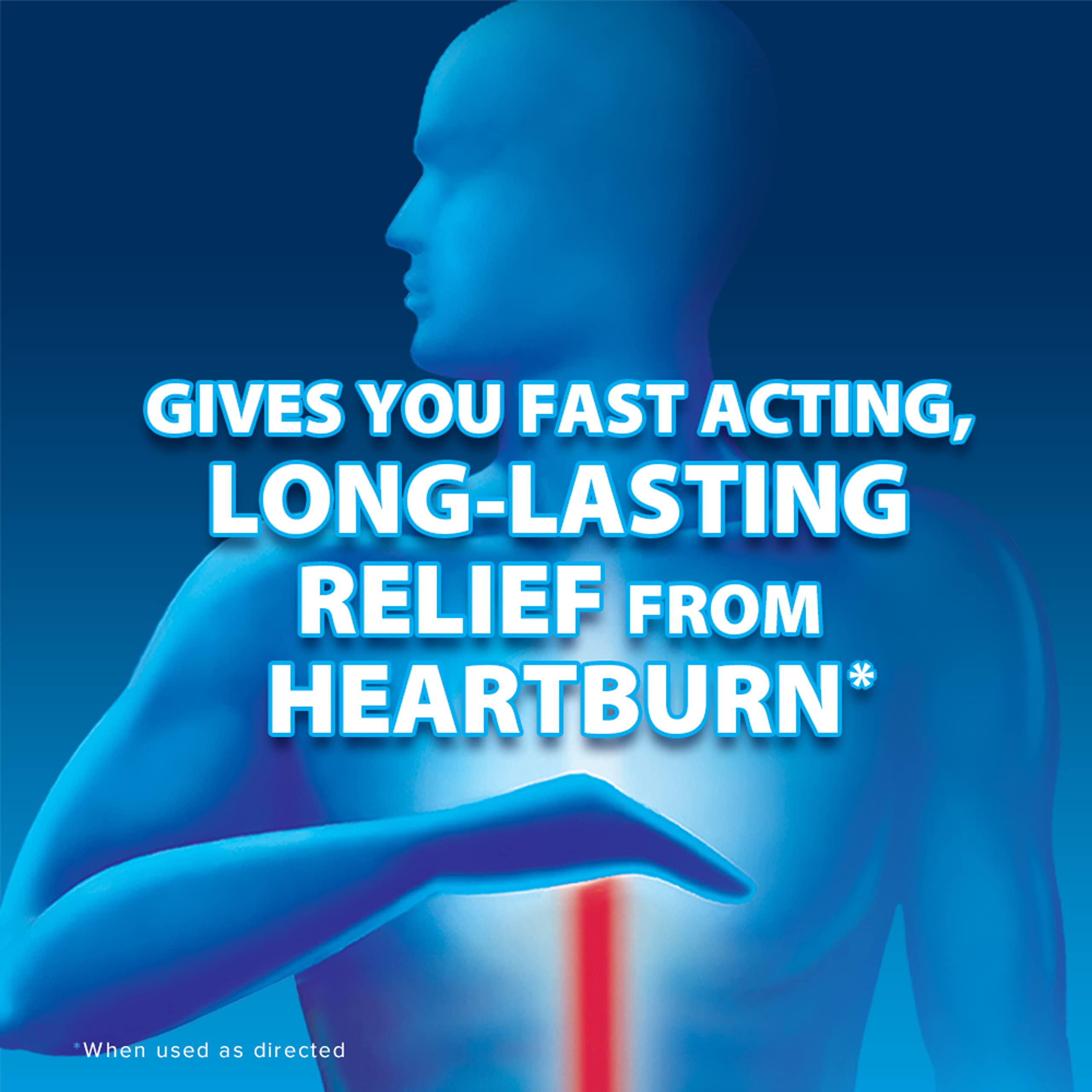 Gaviscon heartburn relief tablets packaging side view