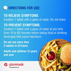 Glenmark 20 mg heartburn relief tablets nutrition facts panel