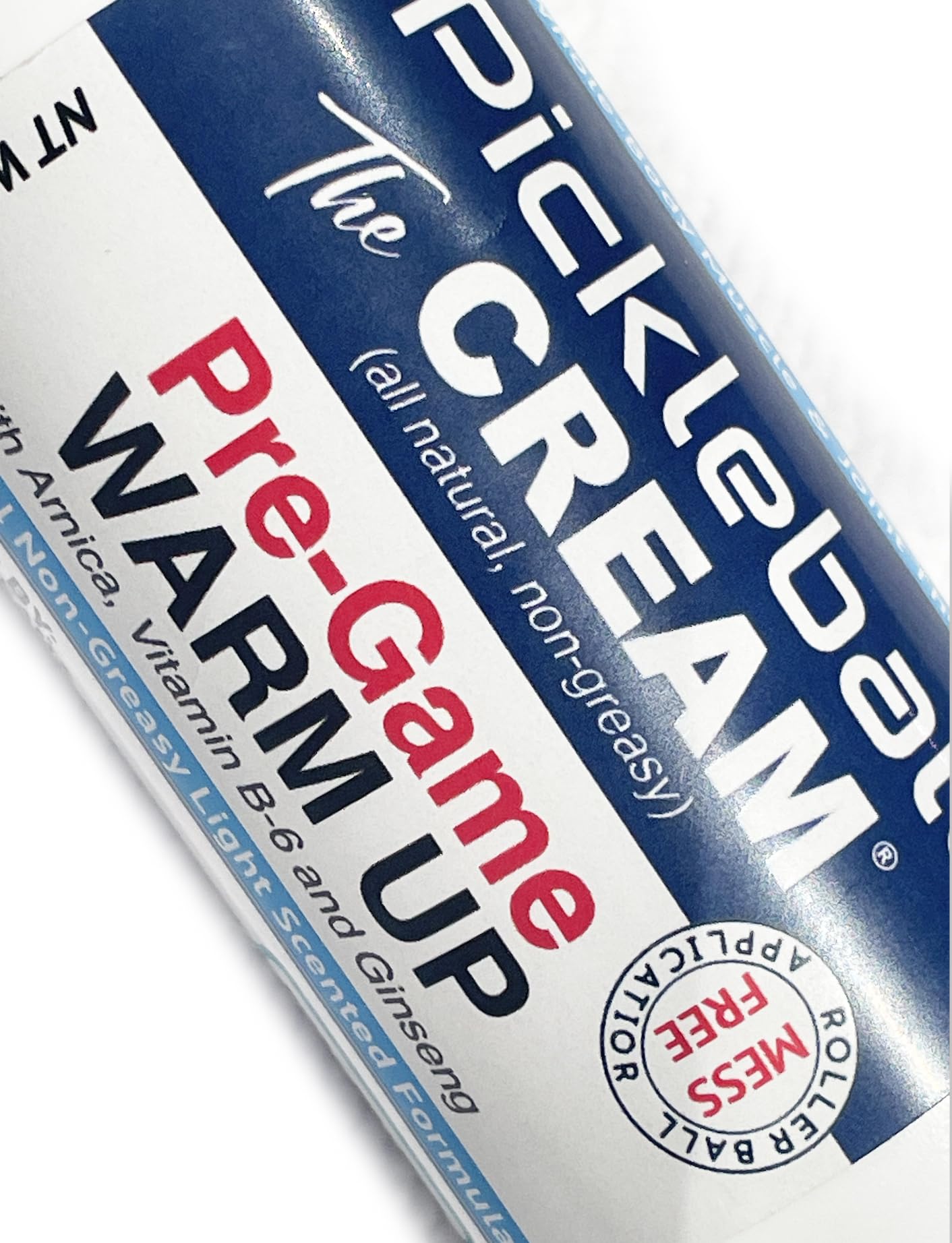Side view of the pre match muscle warming cream highlighting its target areas like elbows and knees.