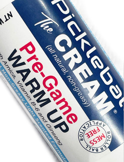 Side view of the pre match muscle warming cream highlighting its target areas like elbows and knees.
