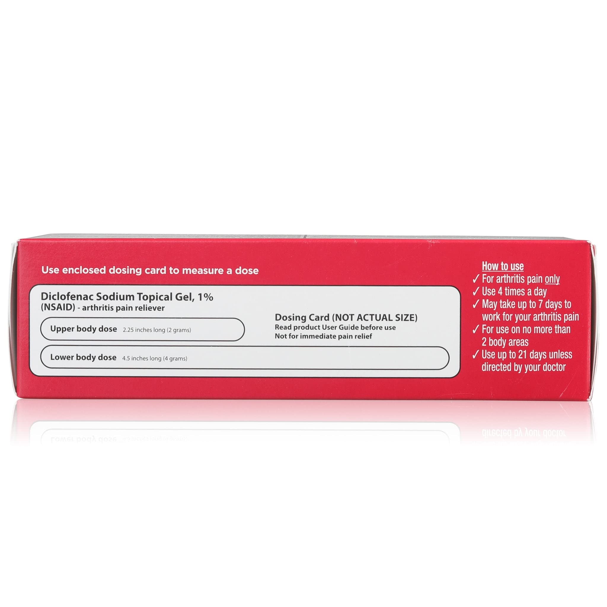 Leader arthritis pain reliever tube with localized nonsteroidal anti inflammatory formula
