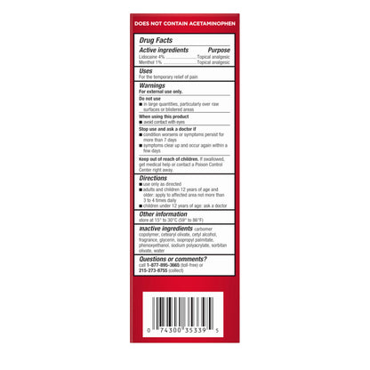 Maximum OTC strength lidocaine pain cream available on Rudra Retails