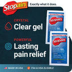 Stopain fast acting cooling gel packets ideal for workplace wellness and employee break areas.