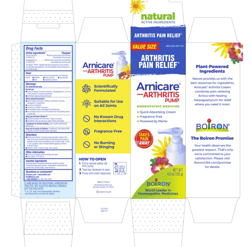 Two pack four point two ounce Boiron Arnicare arthritis topical cream with tracking tool