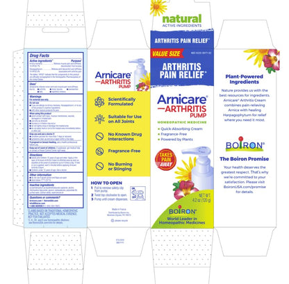 Two pack four point two ounce Boiron Arnicare arthritis topical cream with tracking tool