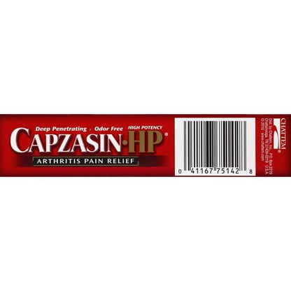 Capzasin HP arthritis pain cream for backaches and muscle strains