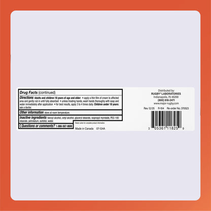 Rugby Laboratories capsaicin 0.075 percent pain relief cream box texture