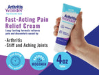 Arthritis Wonder topical cream tube displaying natural wogonin formula details for knee and hand pain