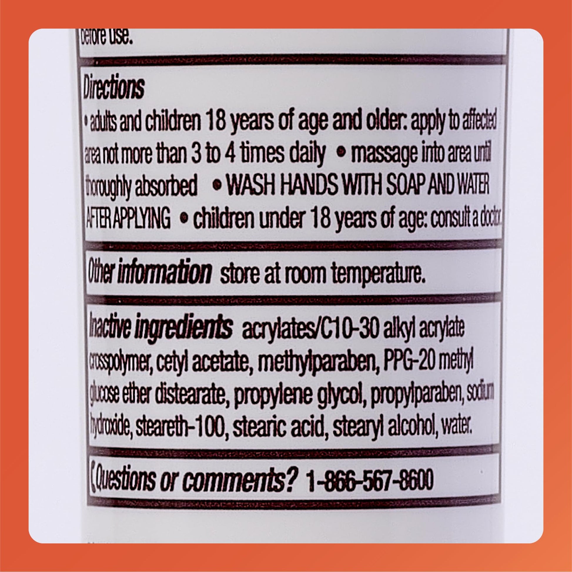 Rugby Laboratories penetrating pain relief capsaicin cream active ingredients view