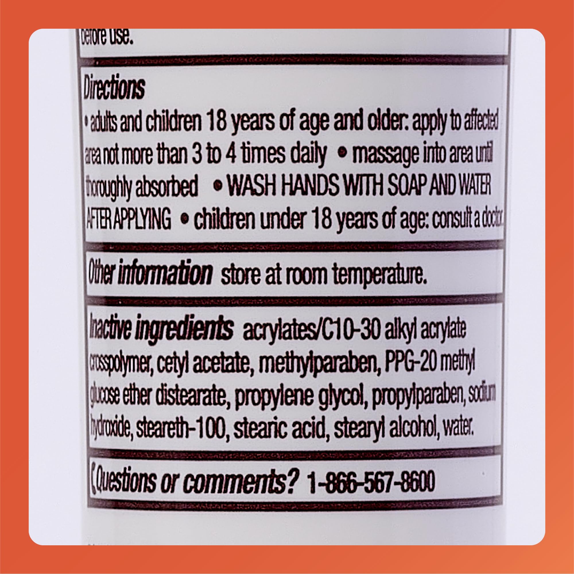 Rugby Laboratories penetrating pain relief capsaicin cream active ingredients view