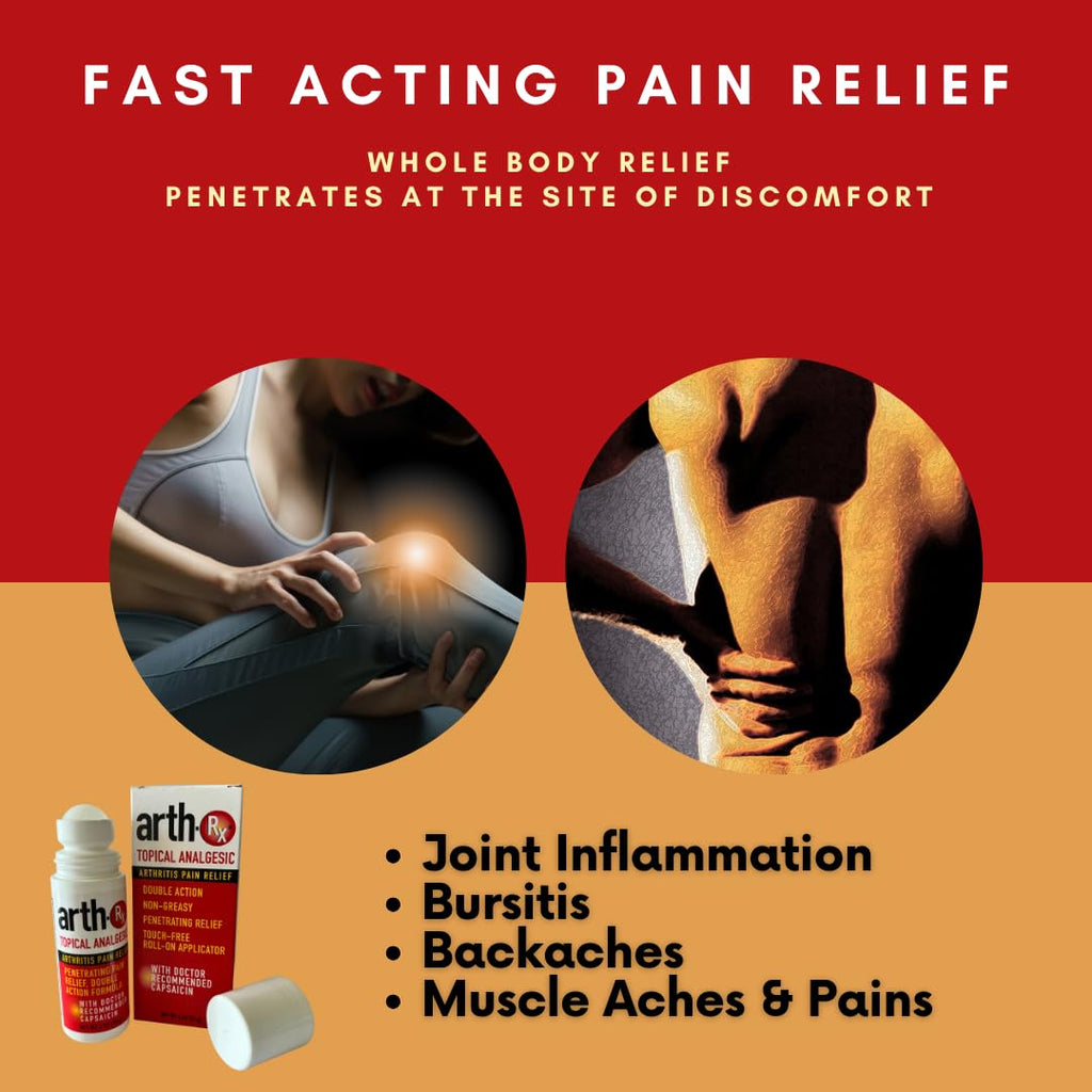 Arth-Rx non greasy topical analgesic lotion close up view