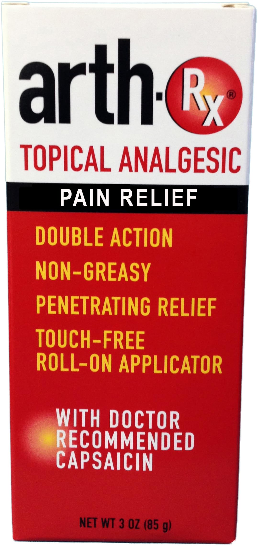 Arth-Rx dual action arthritis pain relief roll on clear overview