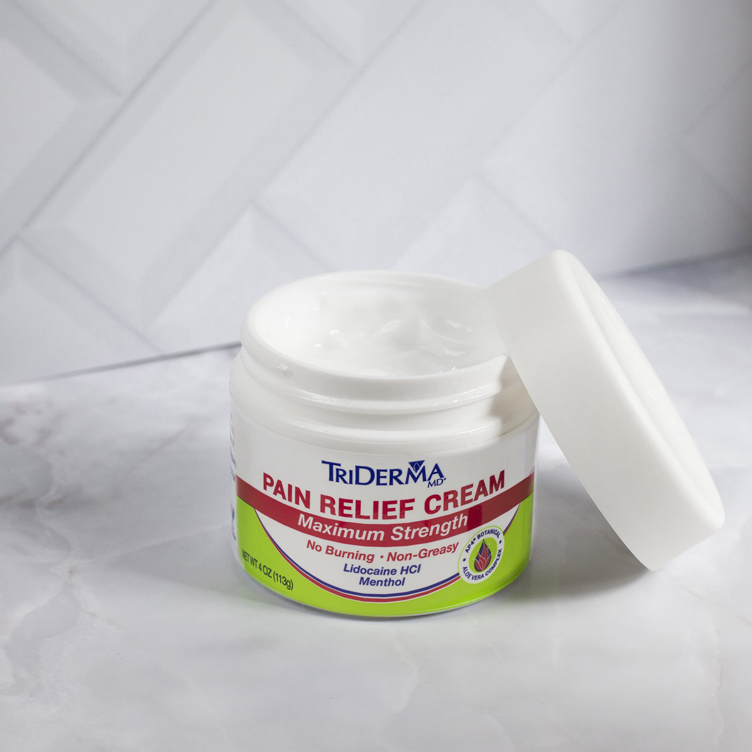 TriDerma AP4 Aloe Vera Complex non greasy pain numbing cream
