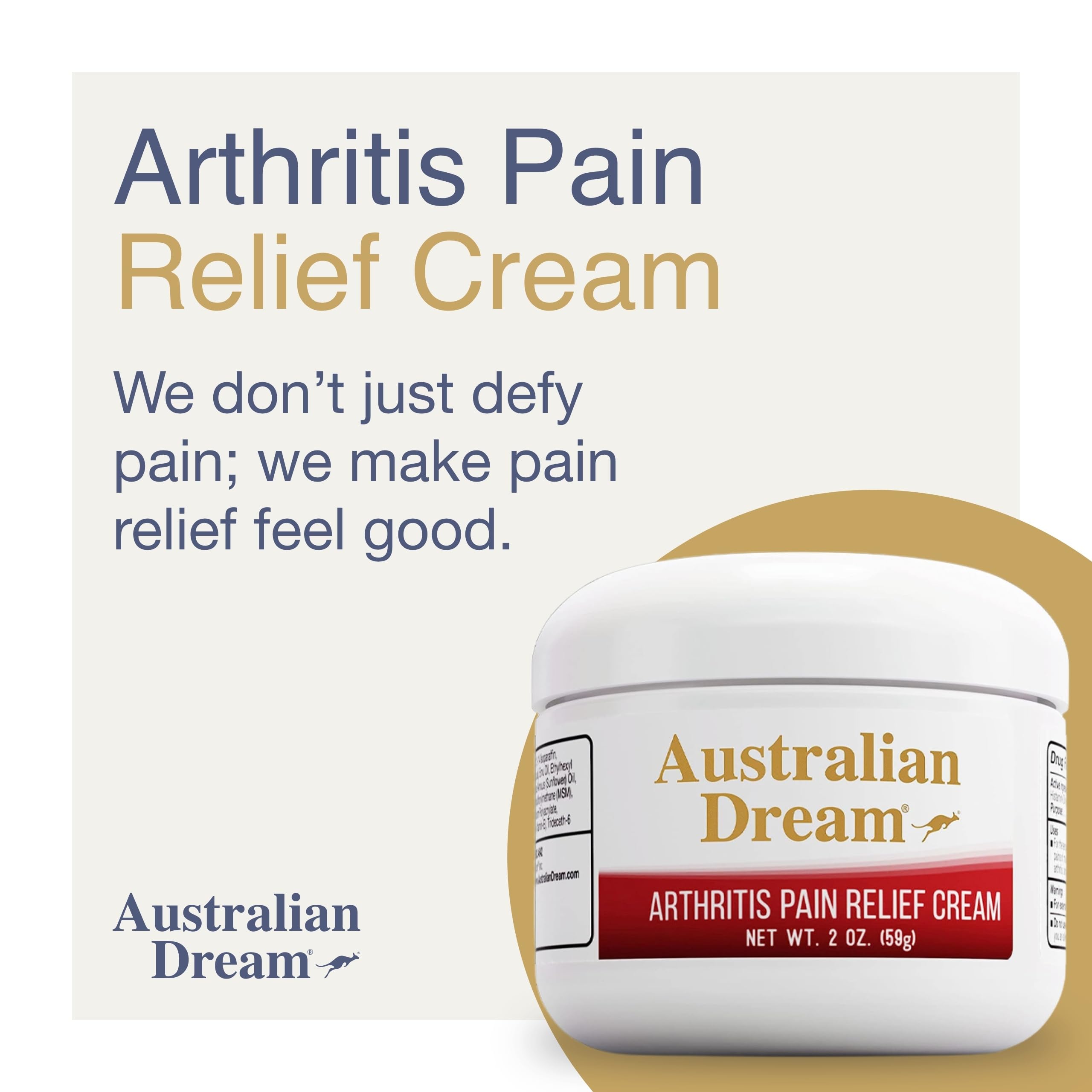 Non greasy arthritis cream jar for targeted muscle and joint discomfort solution.
