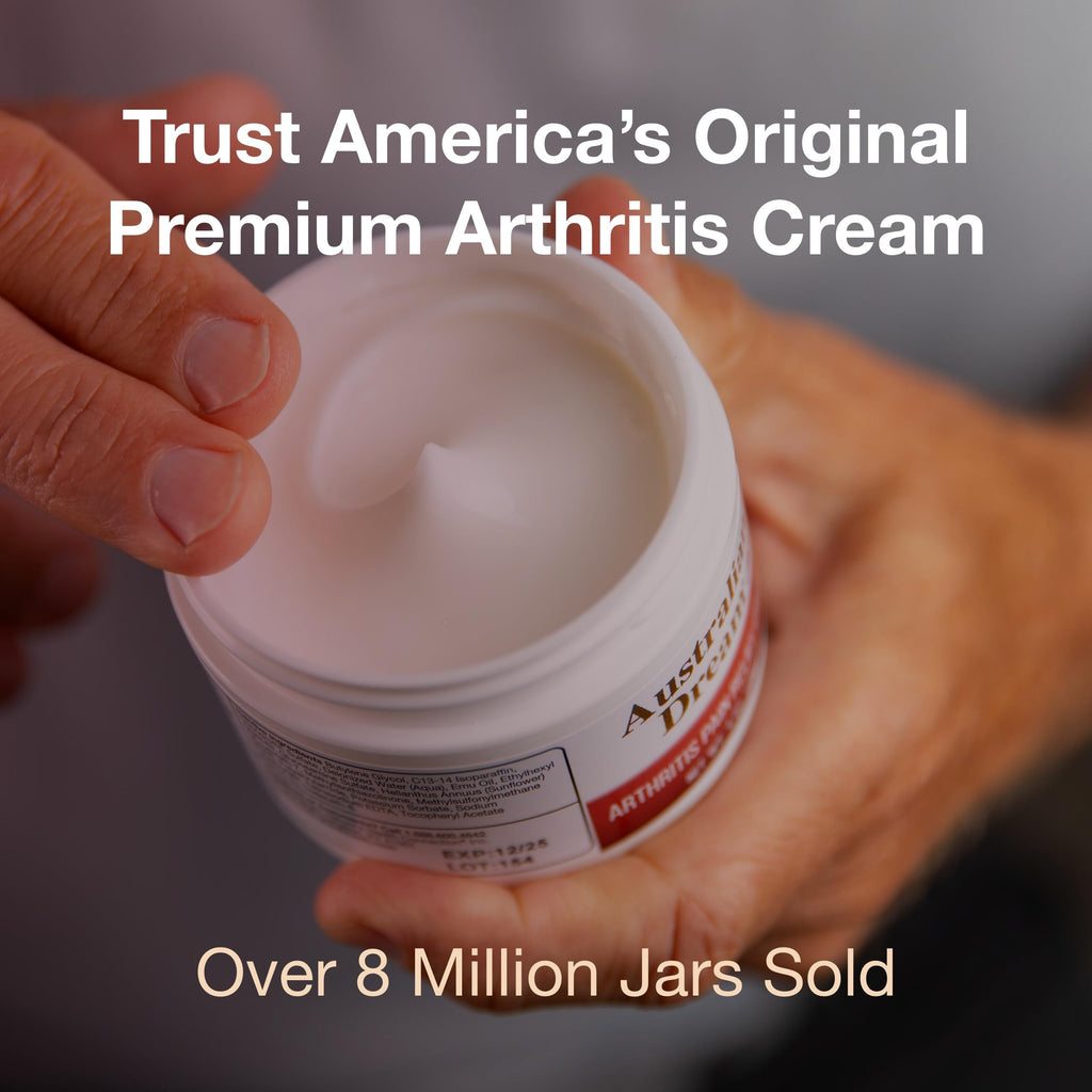 Soothing joint care cream by Australian Dream highlighting the histamine dihydrochloride formula.