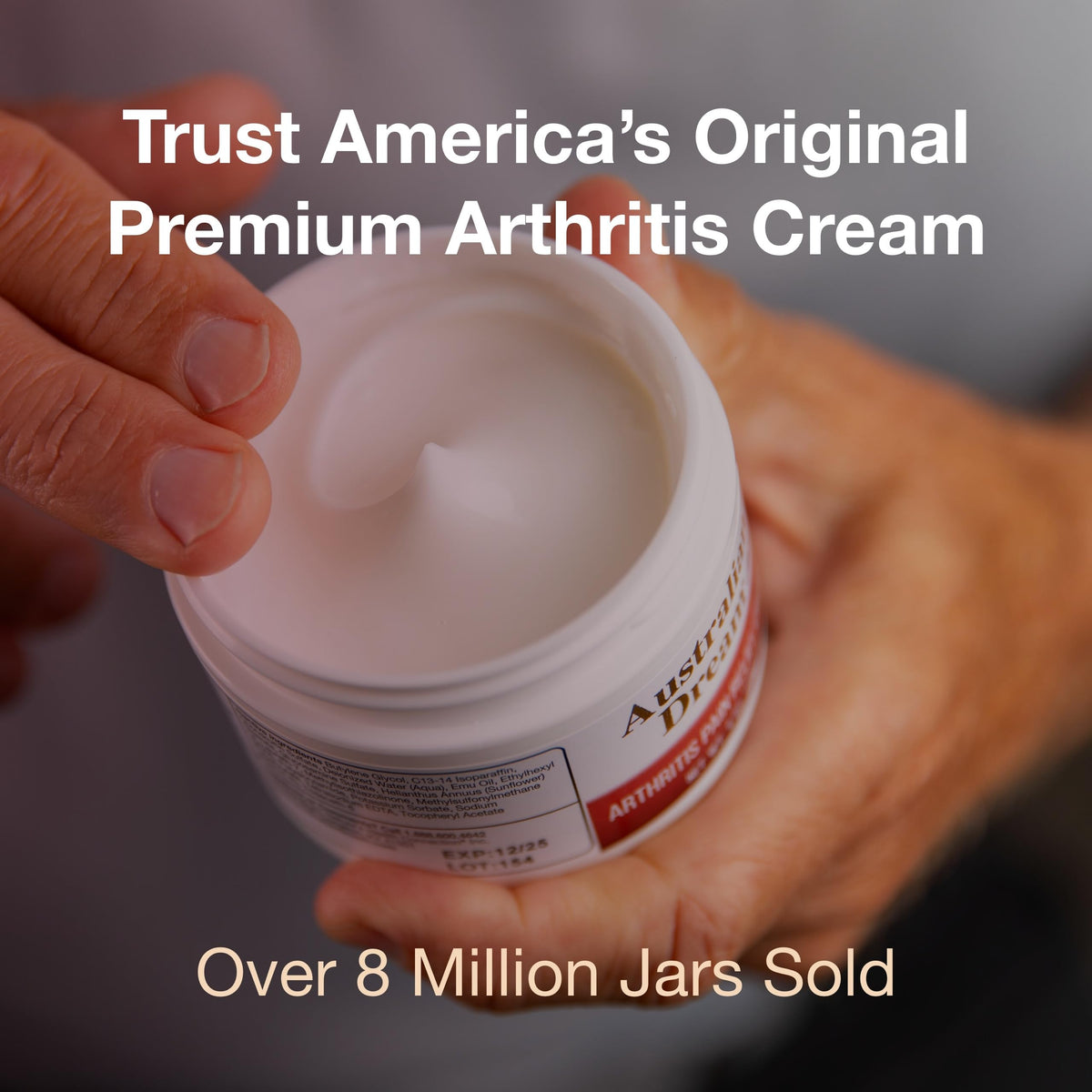 Soothing joint care cream by Australian Dream highlighting the histamine dihydrochloride formula.