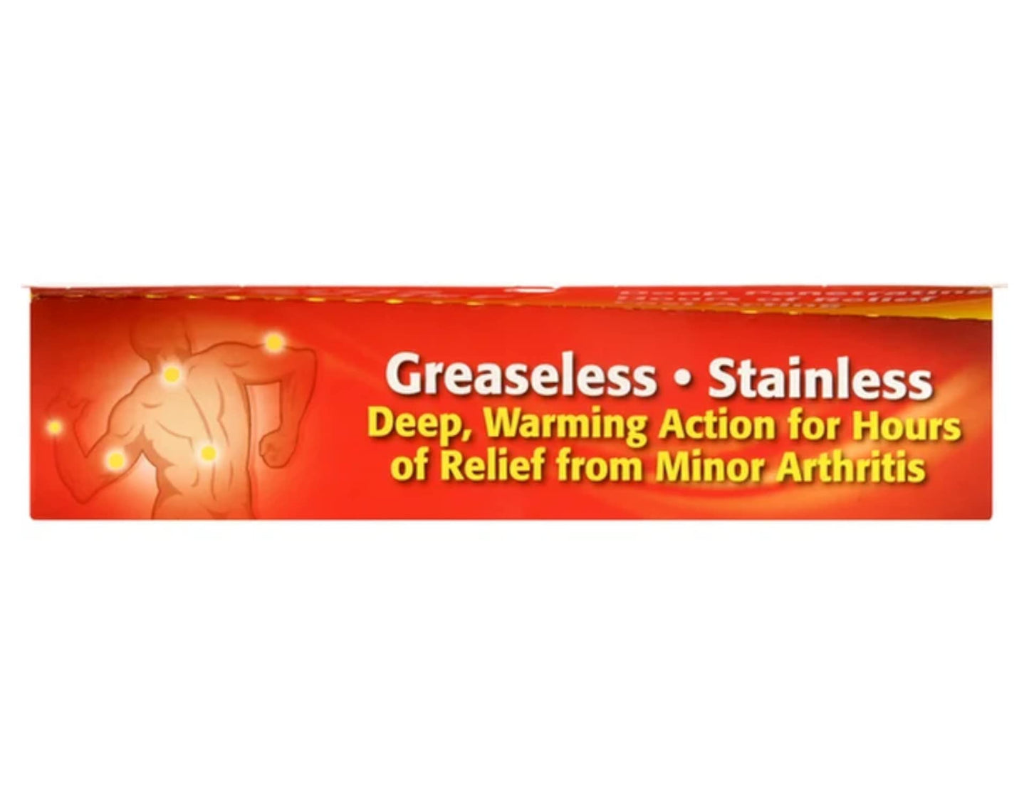 Two pack of Arthritis Hot deep penetrating rub highlighting greaseless and non staining formula