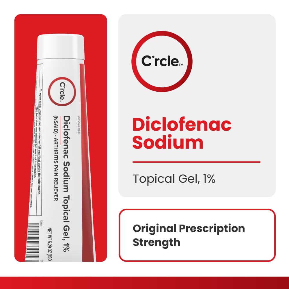 C'rcle prescription strength nonsteroidal anti inflammatory gel tube close up view