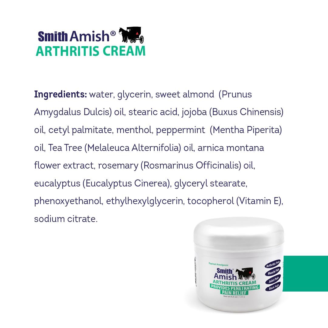 Authentic USA imported Amish arthritis pain relief ointment packaging