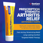 GenCare one percent diclofenac sodium tube showing correct joint application areas.