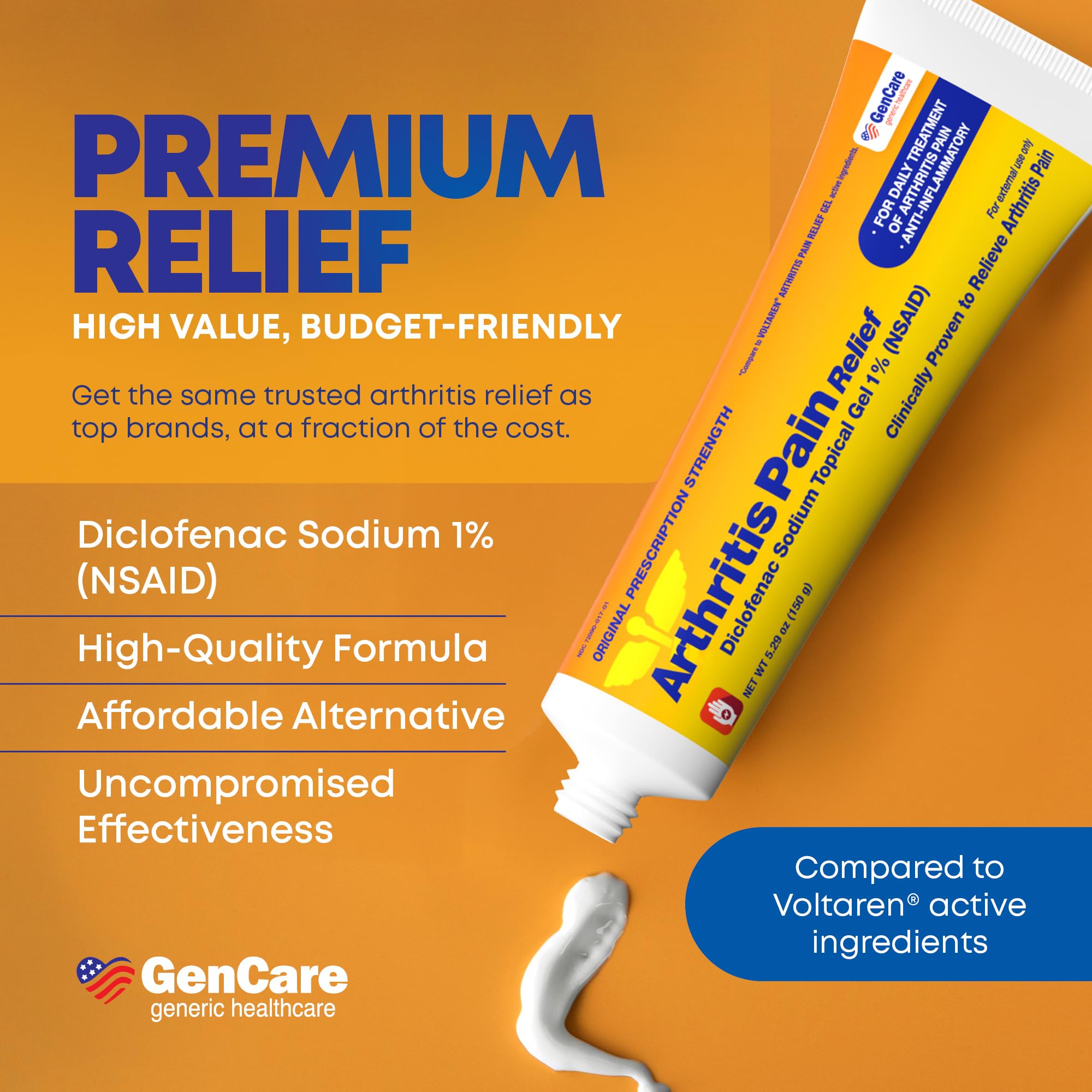 GenCare five point two nine ounce tube with the included precise dosing card.