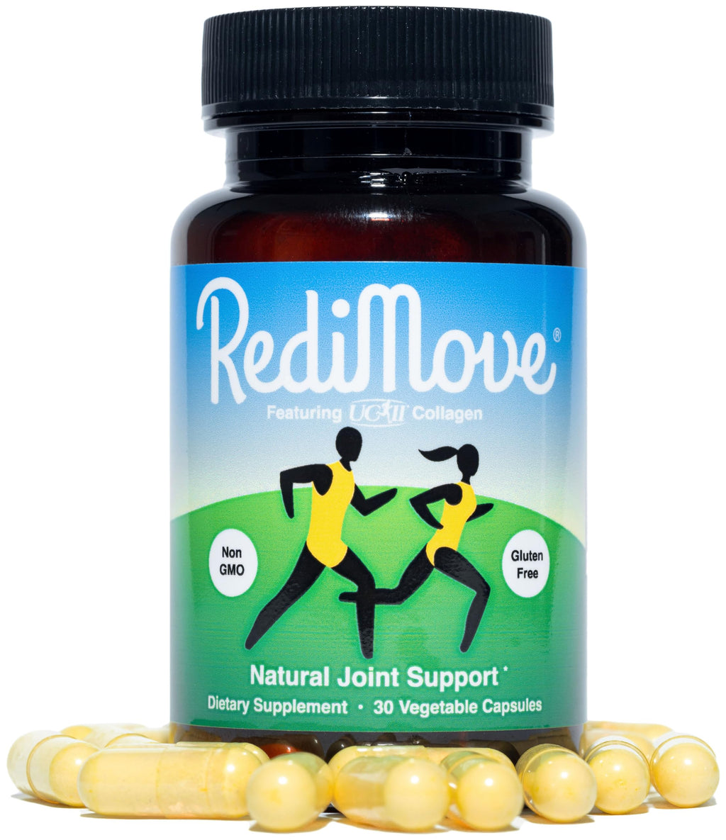 RediMove clinically proven joint flexibility supplement bottle top angle