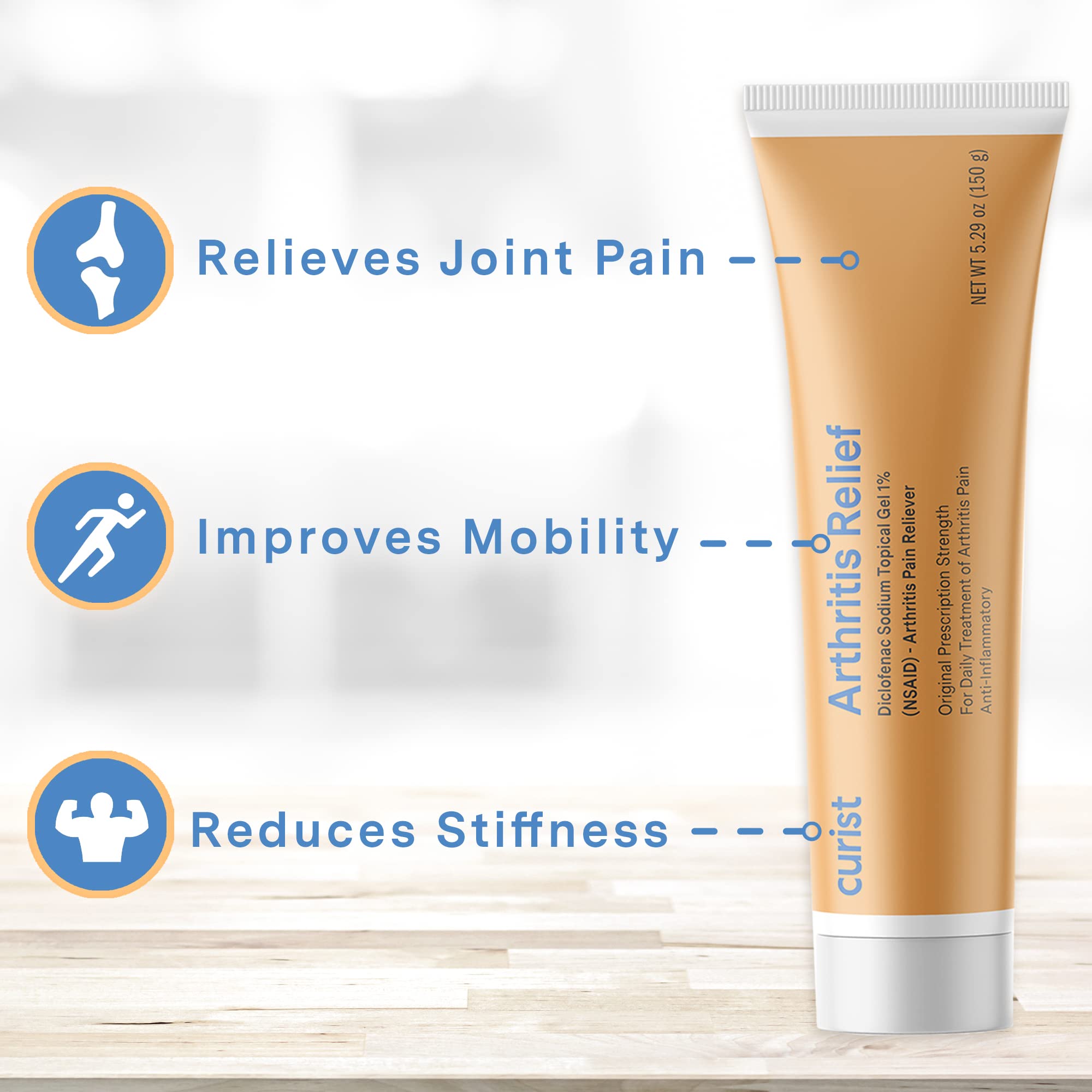 Curist prescription strength joint pain relief solution imported three pack display