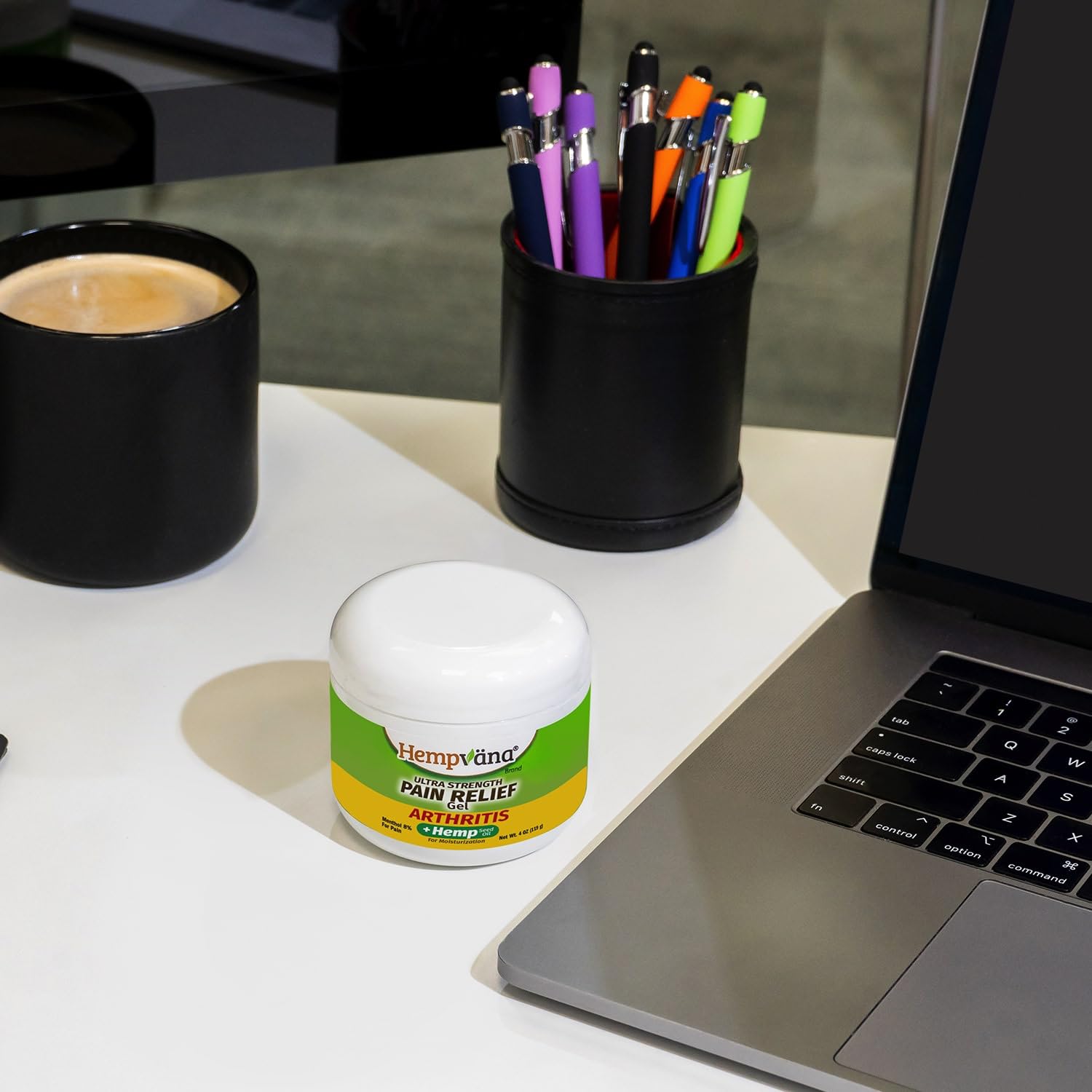 Authentic Hempvana ultra strength formula jar for cooling joint care