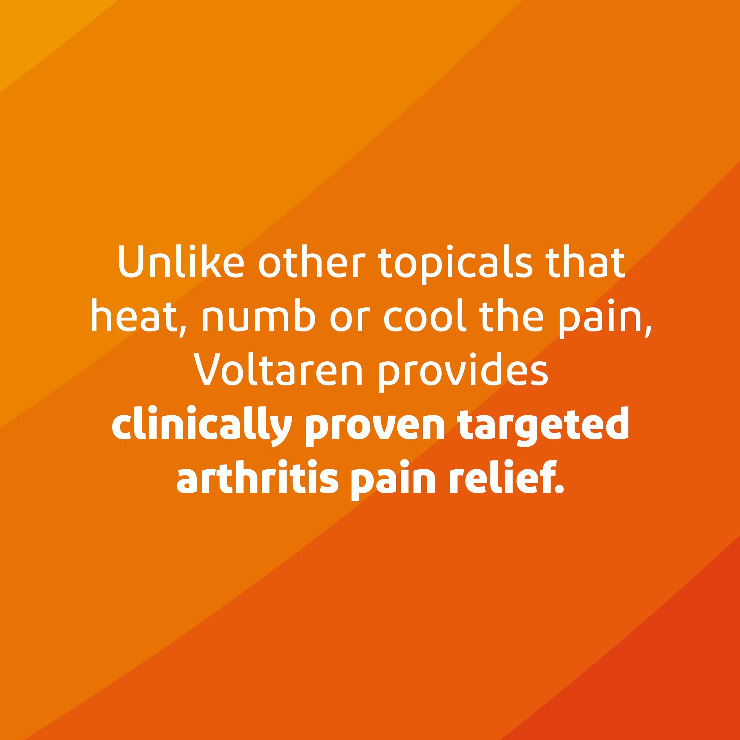 Voltaren nonsteroidal anti inflammatory topical gel close up of the easy open flip cap