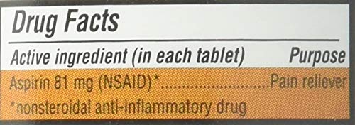 Pharbest adult low dose aspirin 81 milligram daily heart health regimen value bottle