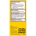Authentic Bayer imported pain reliever box showing active ingredient facts