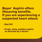 Authentic USA imported Bayer low dose chewable aspirin tablets warning directions.