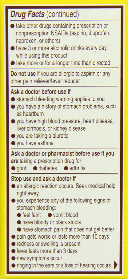 Imported USA genuine Bayer aspirin 50 count bottle showing product label details